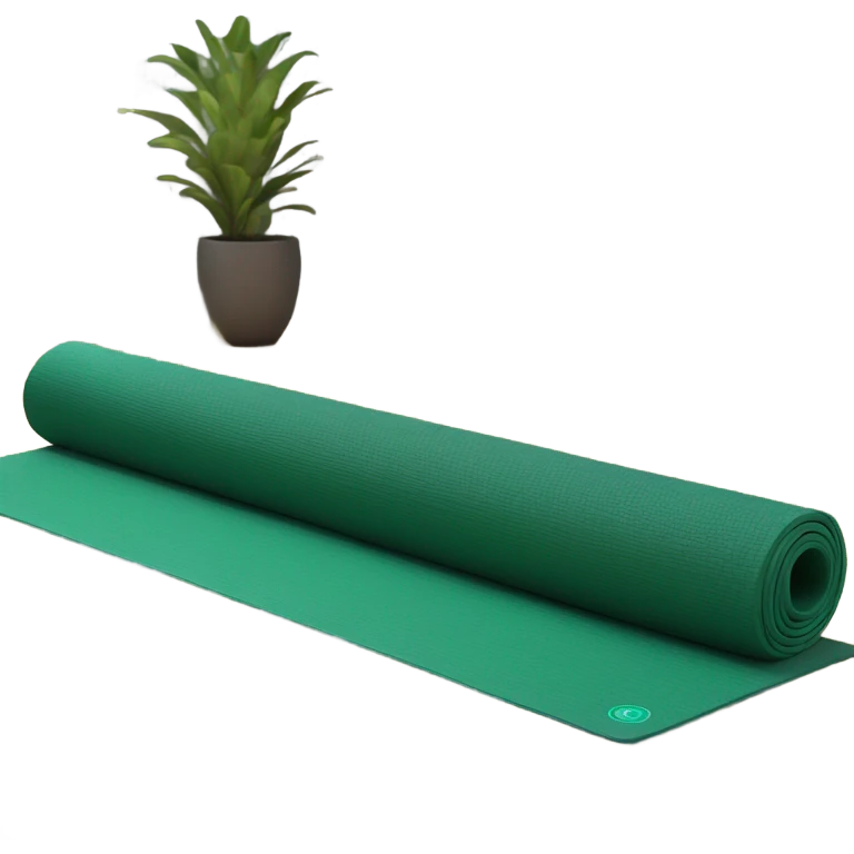 dark green yoga mat emoji