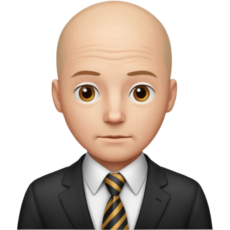 bald with neckties emoji