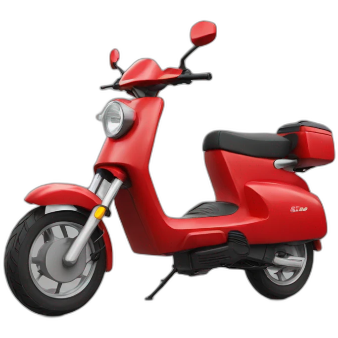 red electric moped emoji
