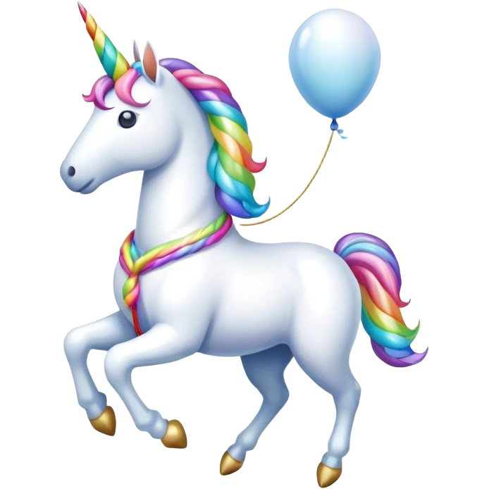Balloon, unicorn emoji
