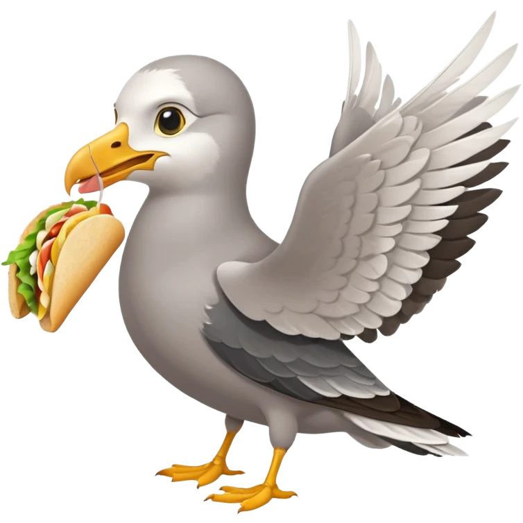 seagull as thief emoji