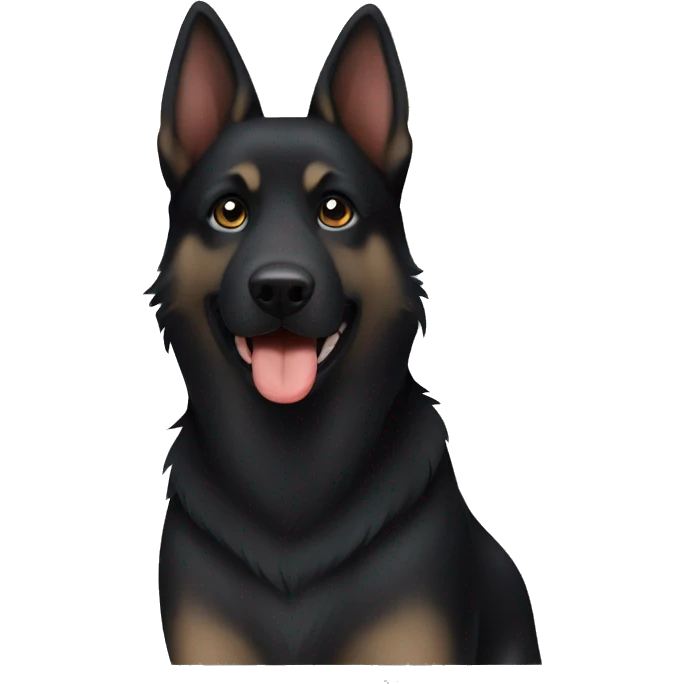 Black German Shepard husky mix  emoji