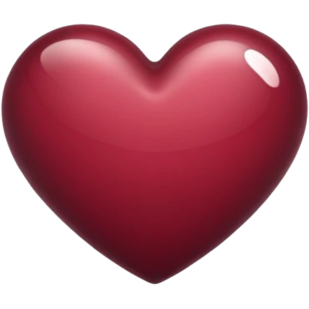 Burgundy heart emoji