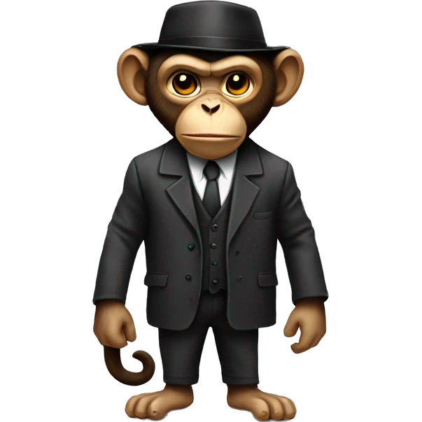 Gangster monkey  emoji
