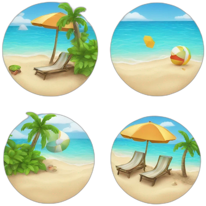 Beach emoji