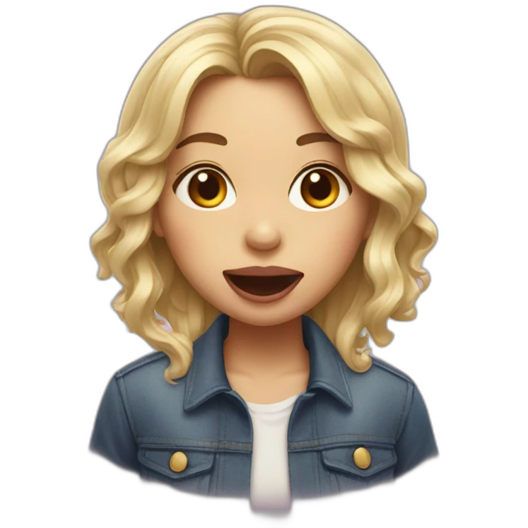 Girl with tongue out emoji