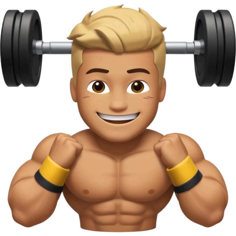 Buff roblox character doing a pushup emoji emoji