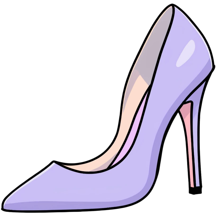 lilac pastel pumps emoji