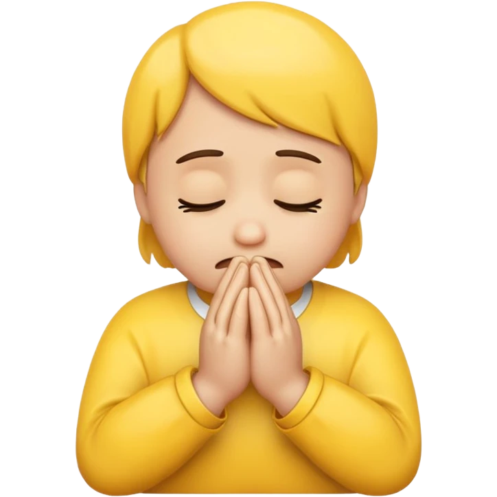 crying emoji with praying hands emoji