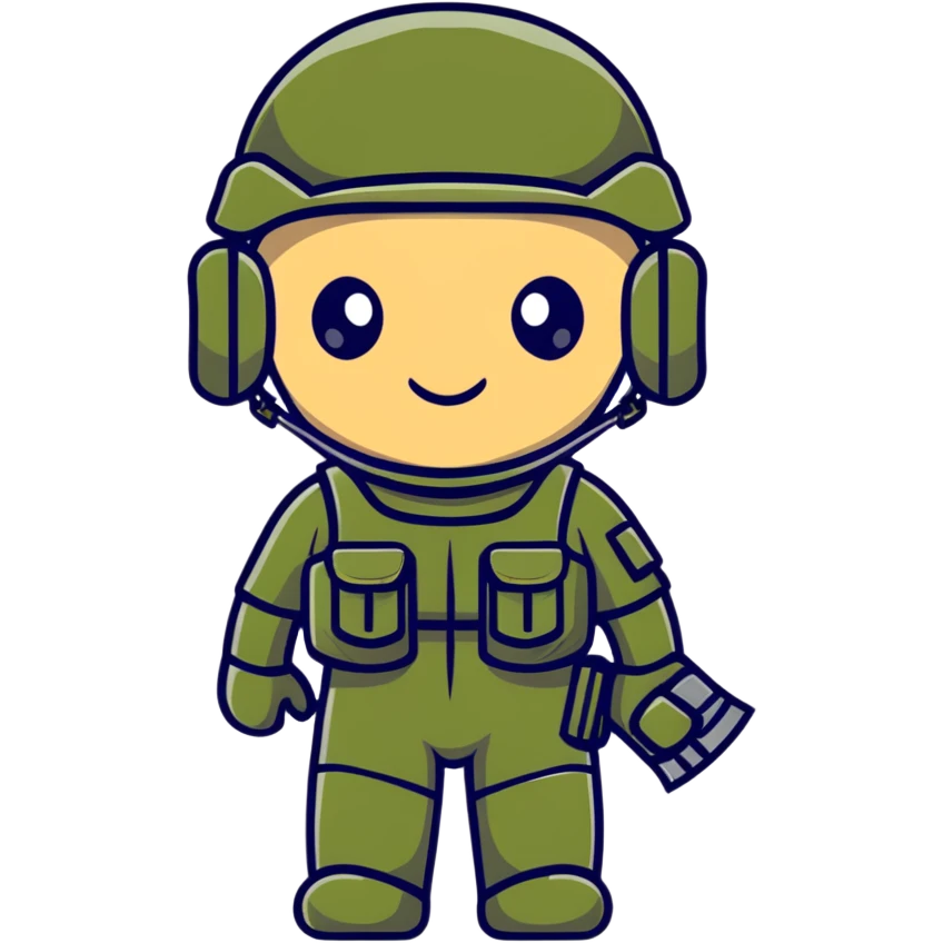 army man wearing helmet emoji