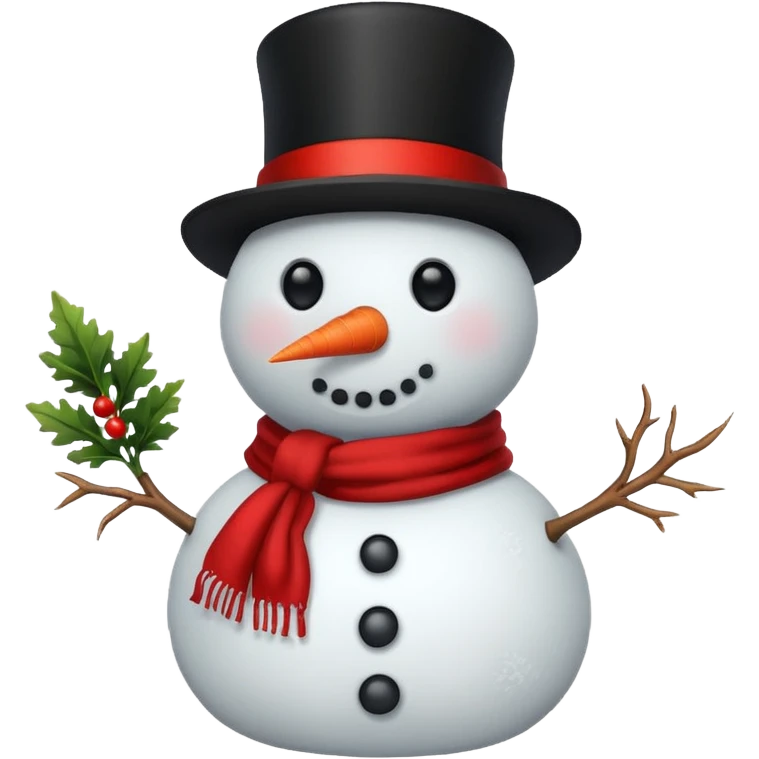 A snowman emoji