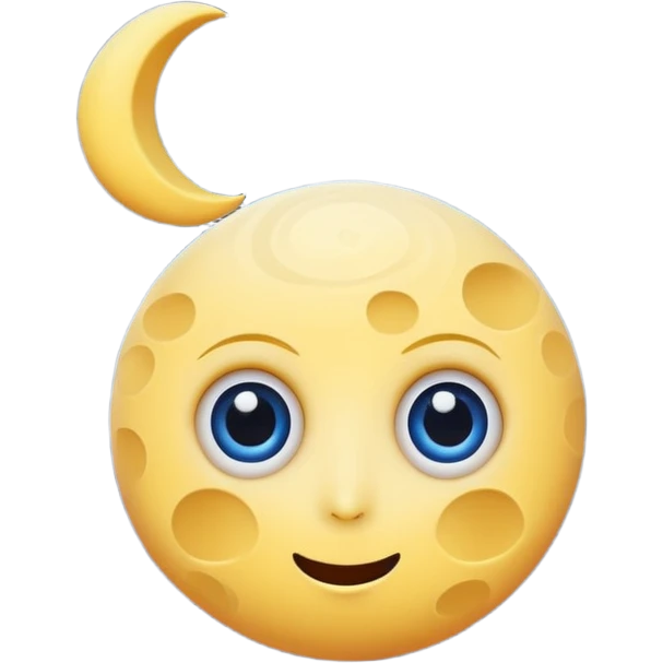 dizzy moon with spiral eyes and spinning stars emoji