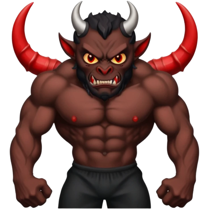 Black demon emoji