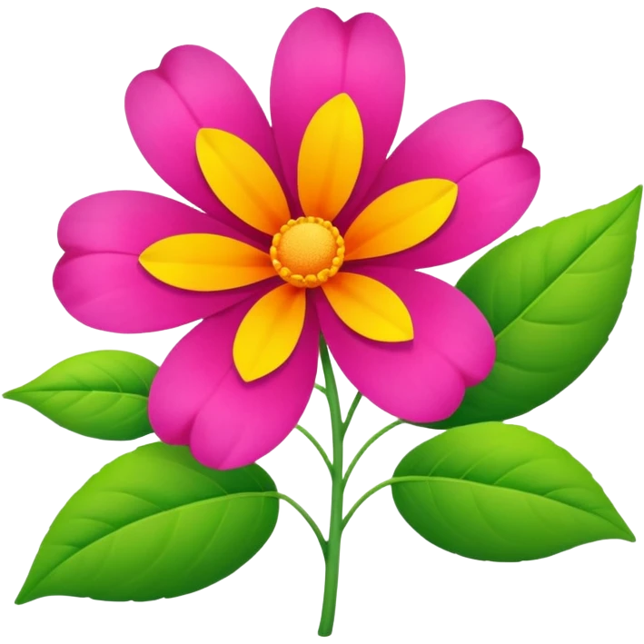 a Flower  on a new growing plant  emoji