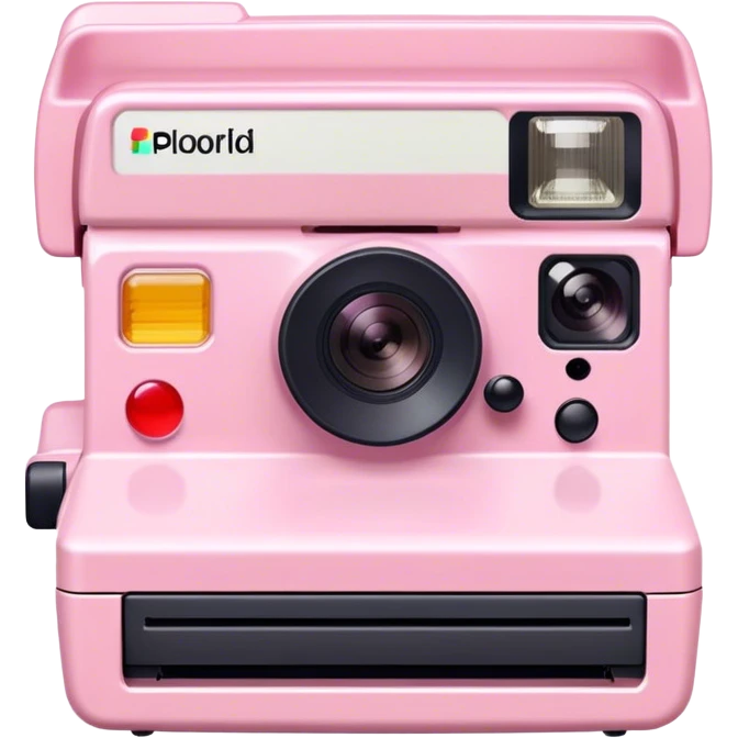 Polaroid photos light pink  emoji