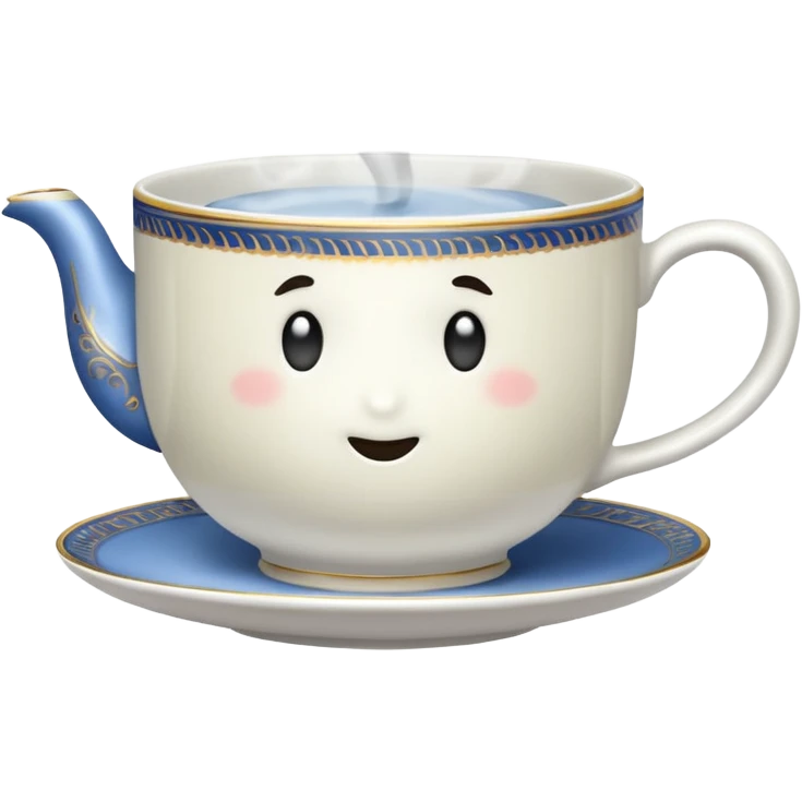 Teacup with steam rising emoji