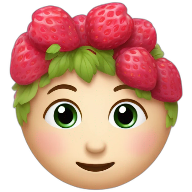 Myrtille fraise et framboise emoji