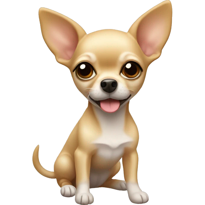 Little beige chihuahua  emoji