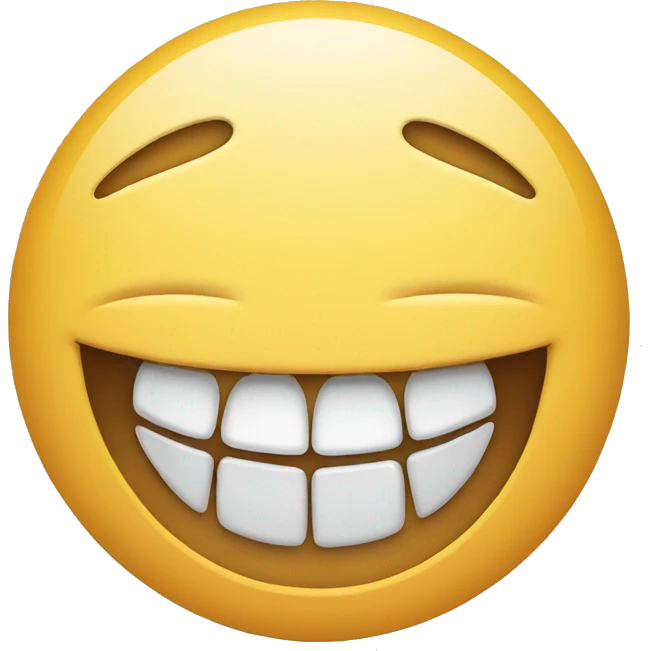 Emoji smiling with  braces emoji