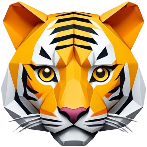 origami tiger emoji