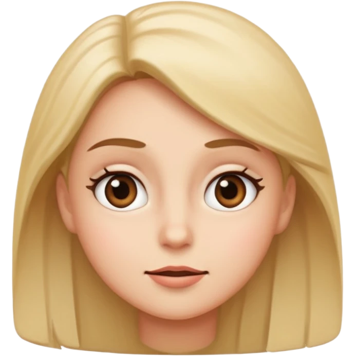Sassy face looking up with slight eye roll and a soft smile emoji
