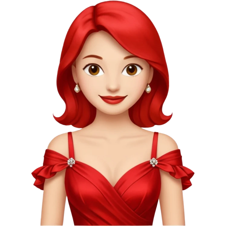 lady in red  emoji