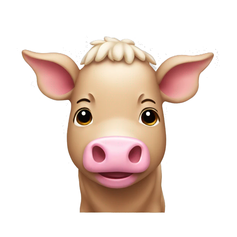 Cerdo con un lazo rosa emoji