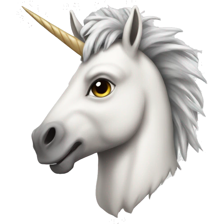 Viking unicorn white mowhawk emoji
