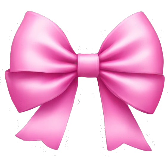 Pink little bow emoji