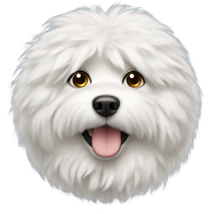 White fluffy dog emoji