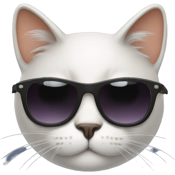Cat with sunglasses emoji
