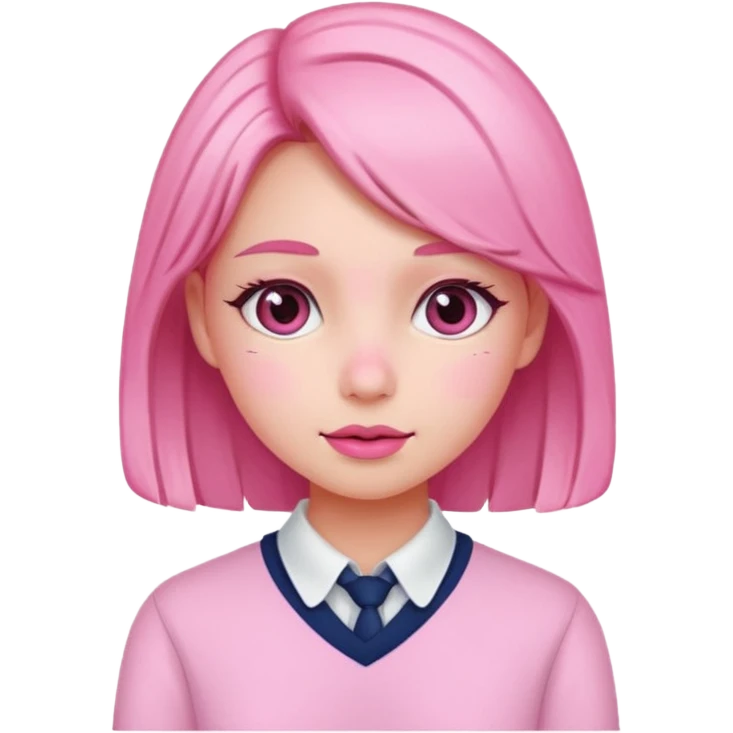 Cute preppy and pink emoji