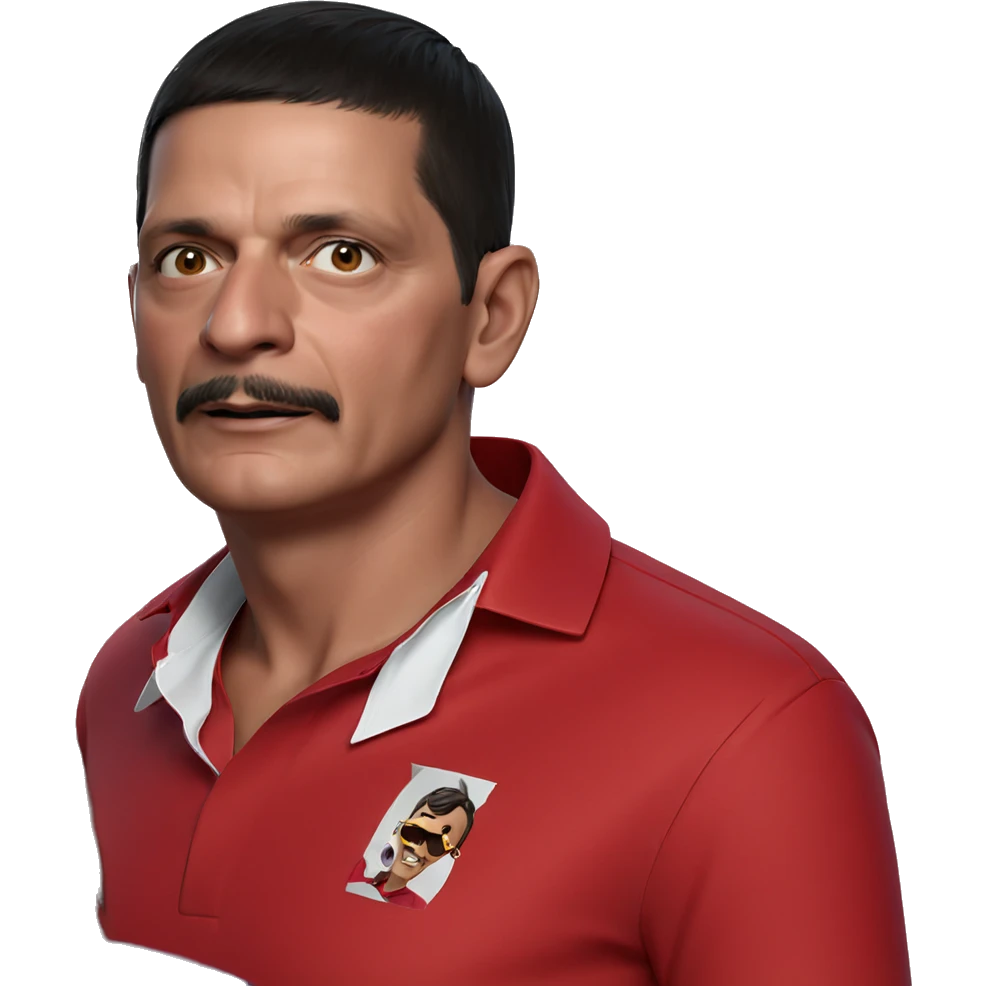 boy in red shirt portrait emoji
