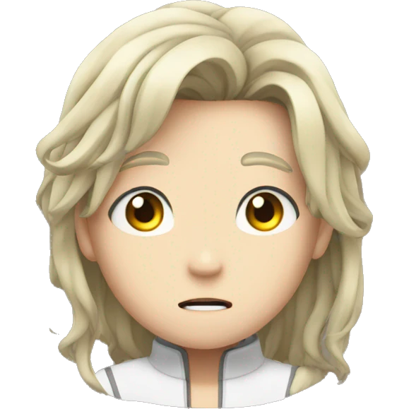 Anime character shock emoji