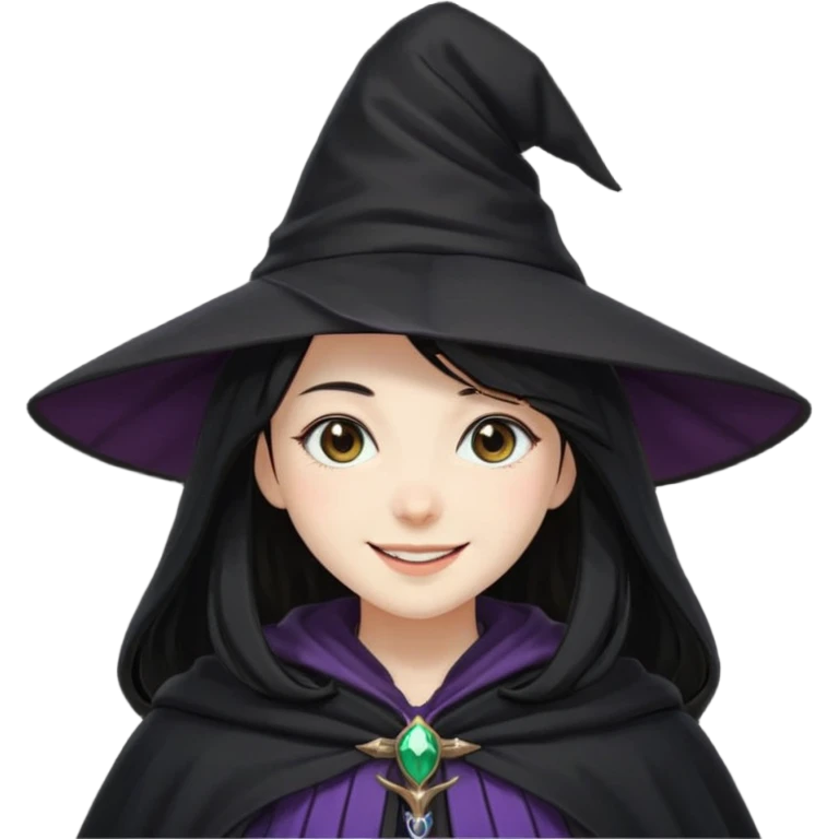 crie uma bruxinha de anime emoji