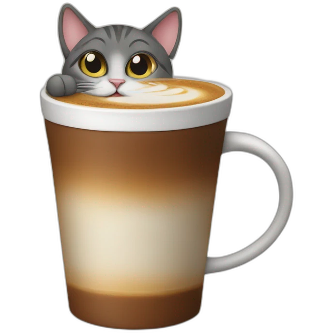 cat drink Coffee  emoji