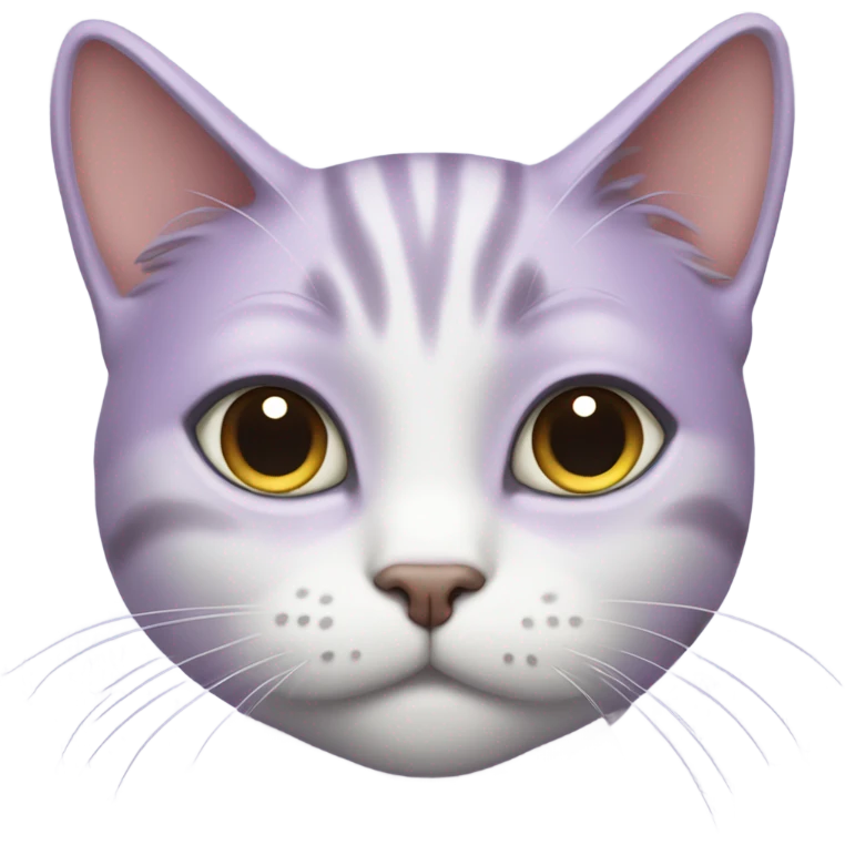 lavender cat says thank you emoji