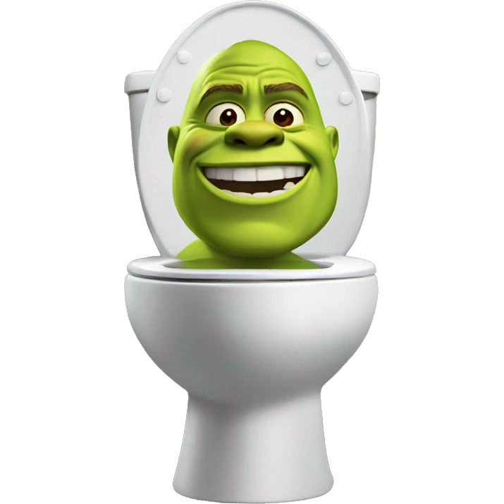 Shrek on toilet emoji