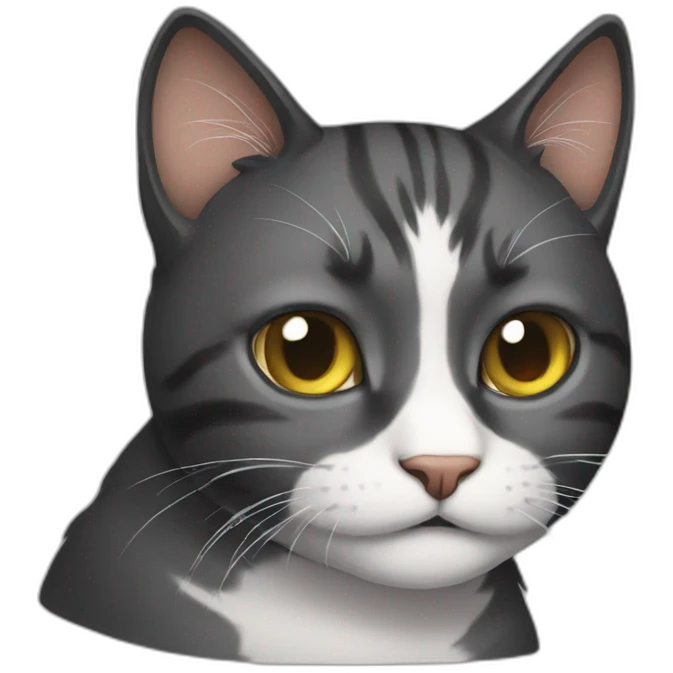 Bad cat emoji