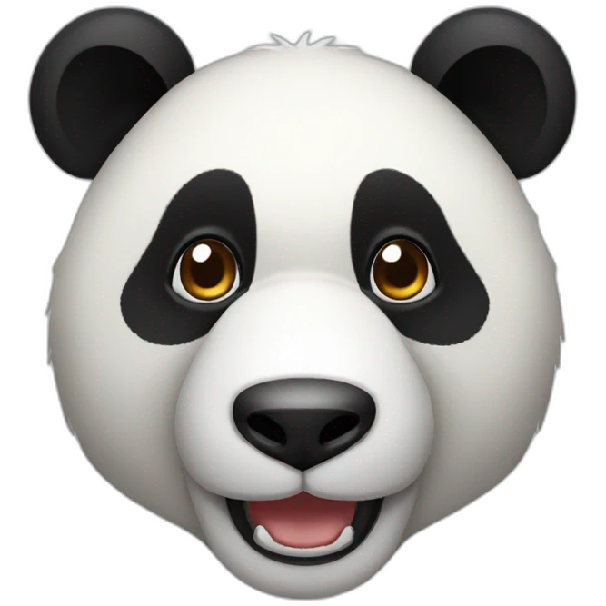 Wild Panda head emoji