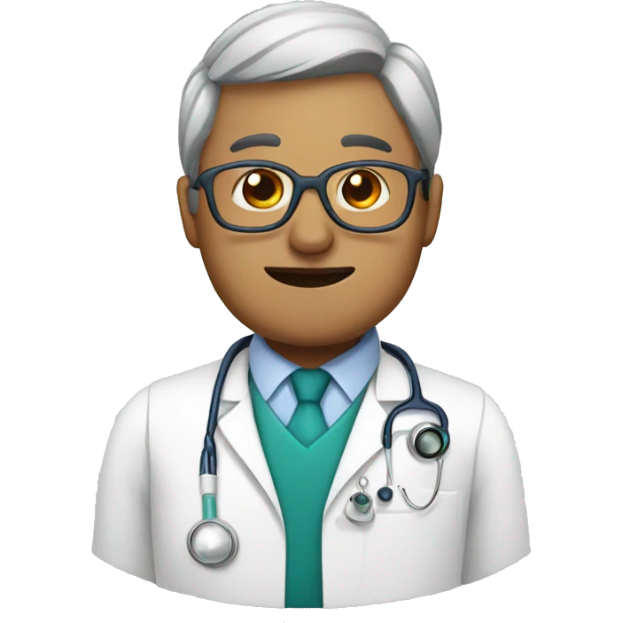 a doctor with a fish head emoji