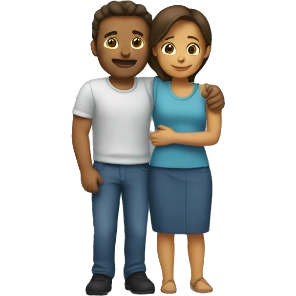 couple hugging emoji
