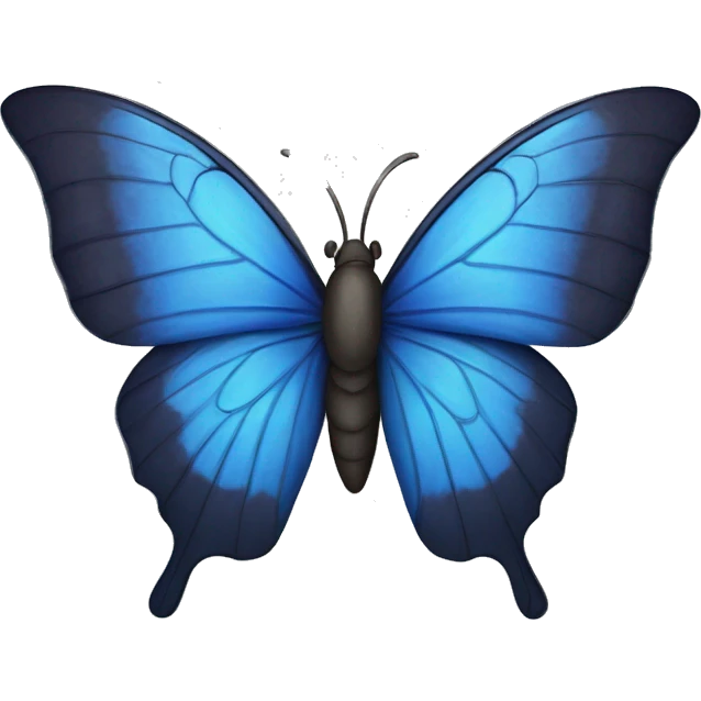 Mariposa azul  emoji