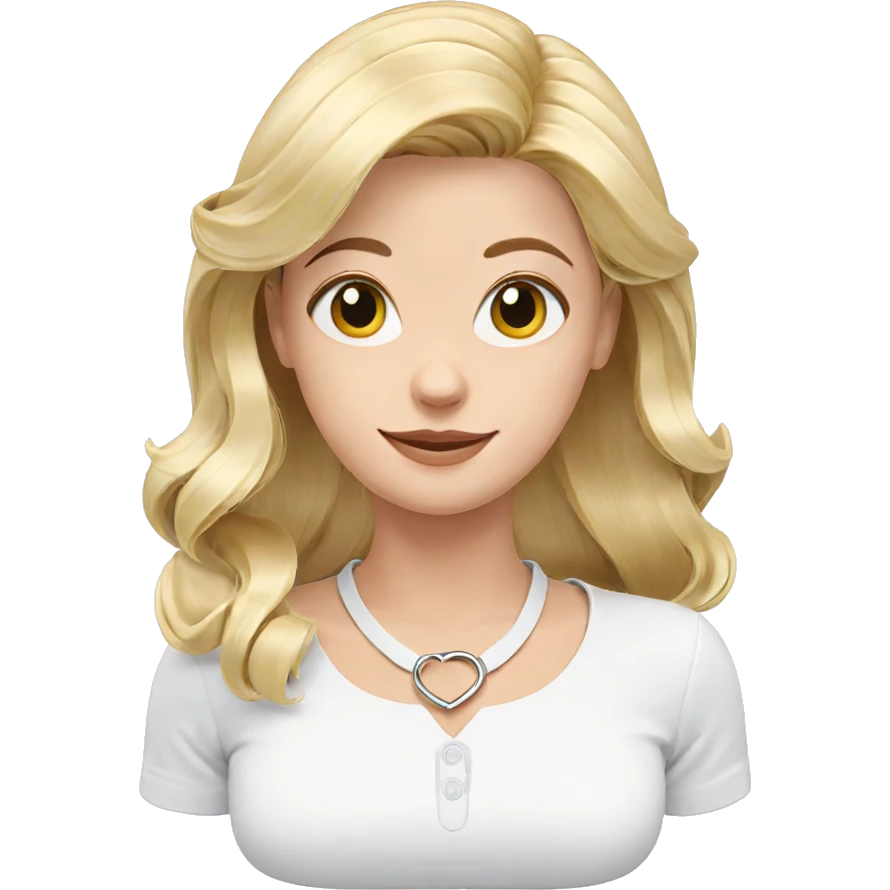 smiling girl with blonde hair emoji