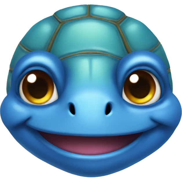 A blue turtle  emoji