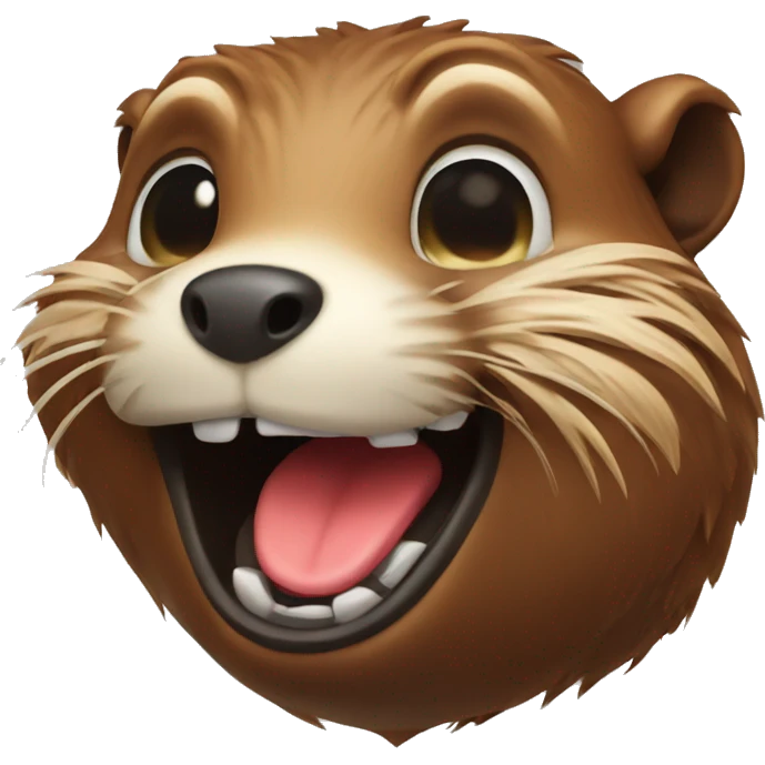 Laughing beaver  emoji