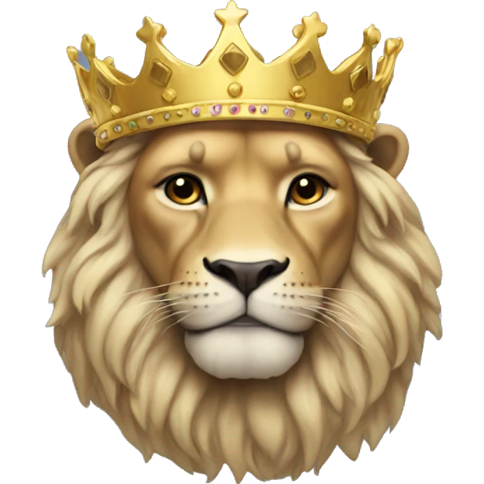 Leo with crown emoji