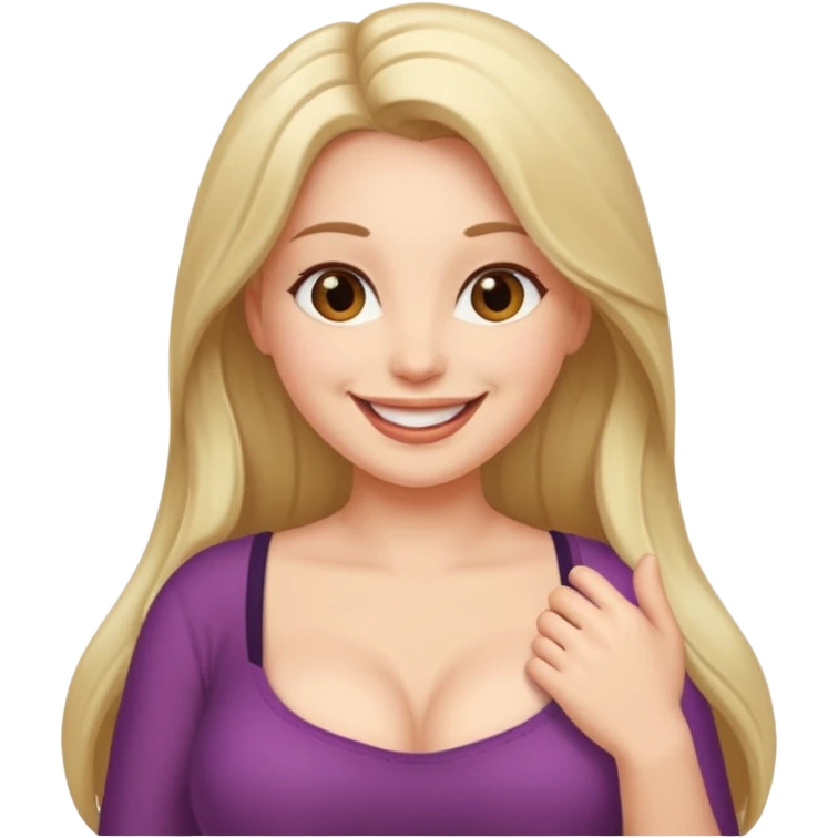 naked woman with big tits emoji