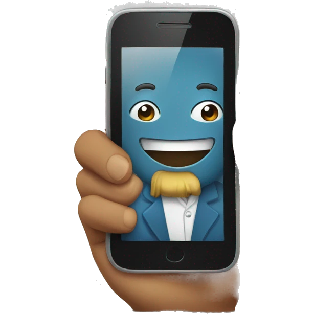 phone in hand emoji