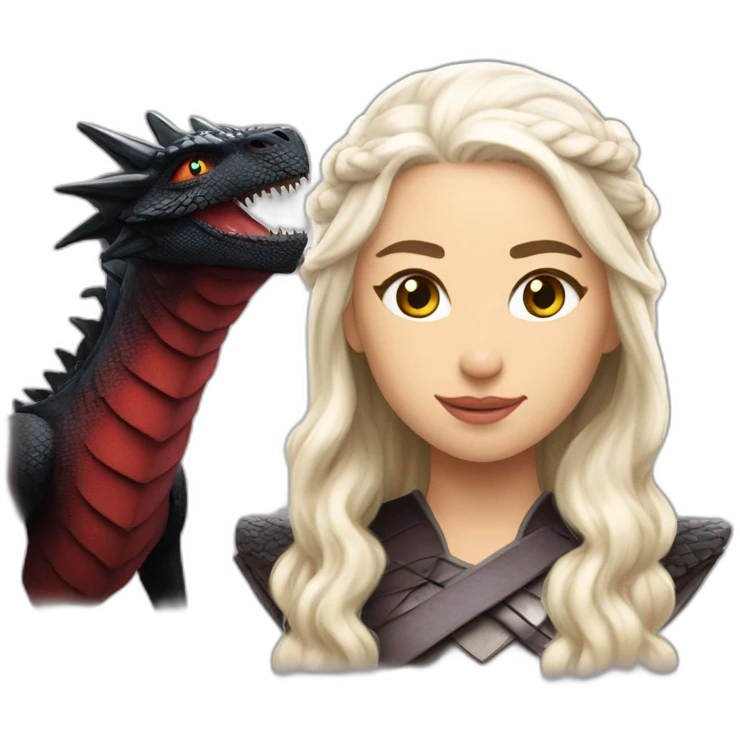 Daenerys and drogon emoji